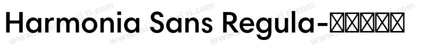 Harmonia Sans Regula字体转换
